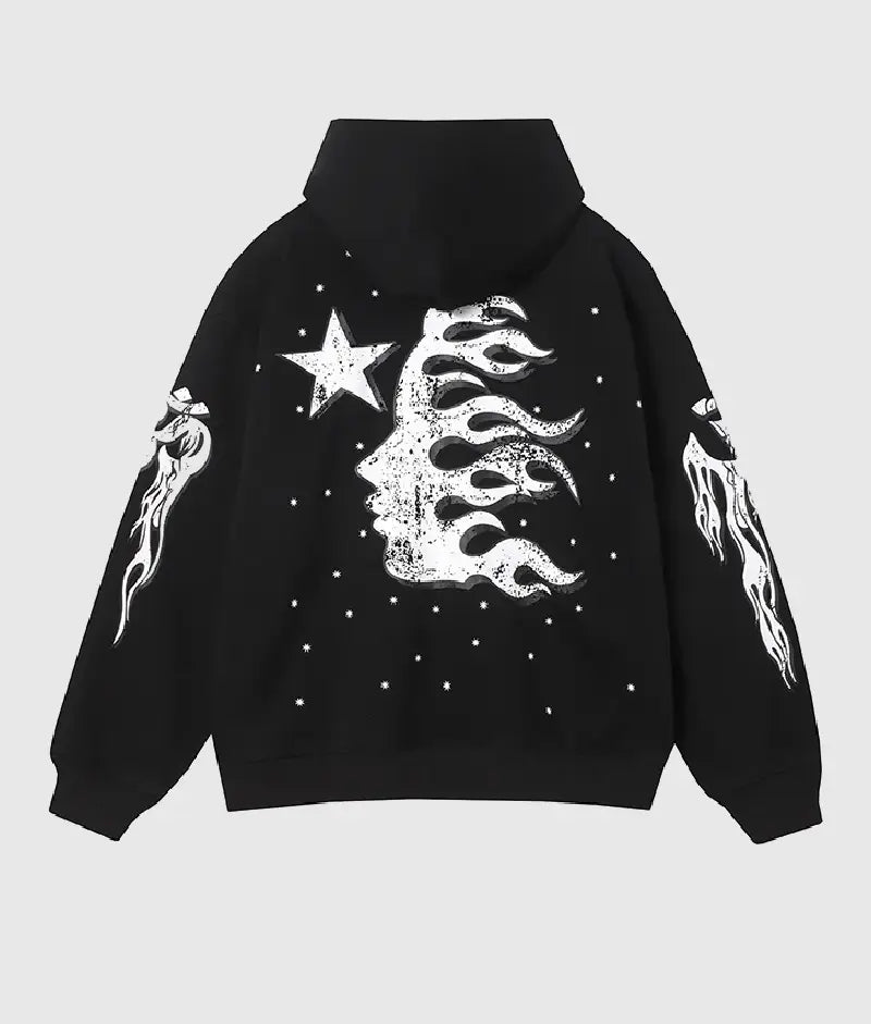 Hellstar Racer Hooded Vintage Black